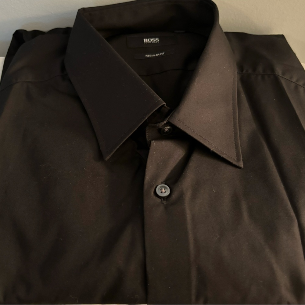 HUGO BOSS ENZO Regular Fit Button Down Dress Shirt 17.5